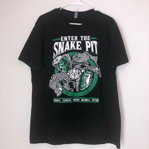 Enter The Snake Pit XL Black and Green T-shirt